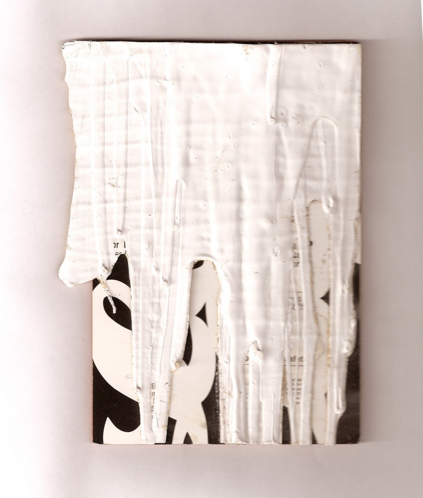 Jim Lee, Untitled (Corkback), 2005, latex on cardstock with cork and wood, Object: 4 1/2 x 6 in.