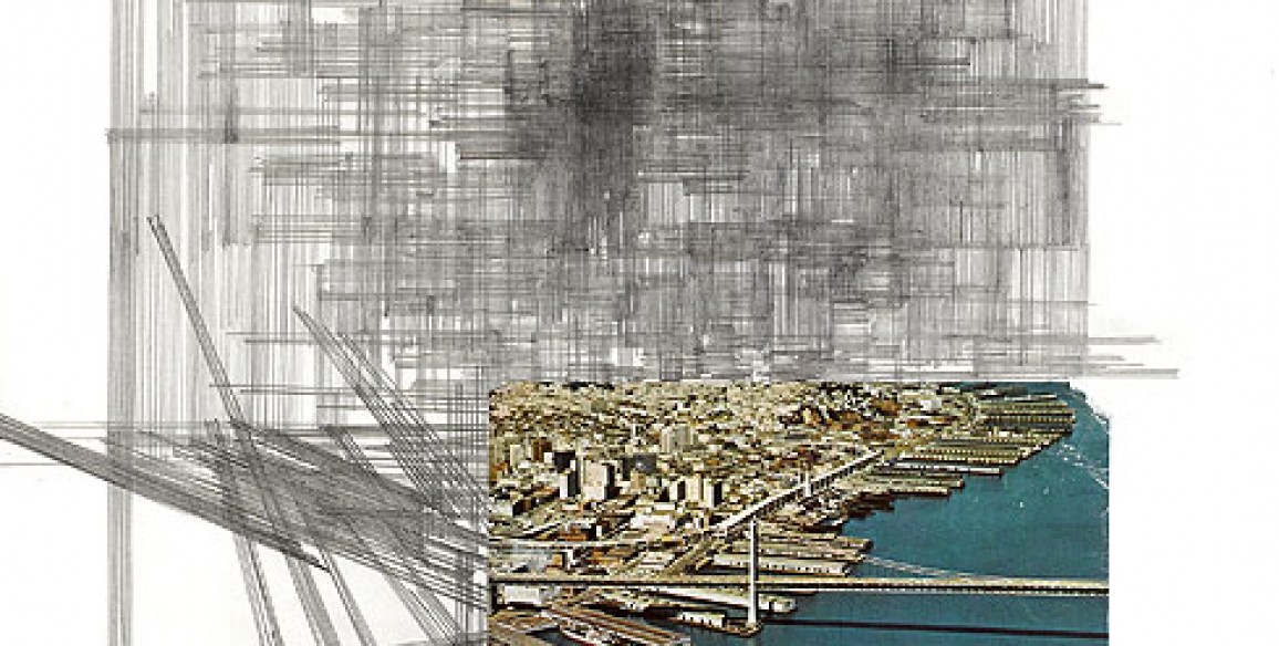 Raffaella Chiara, Western 2, 2008, Pencil and collage on paper, Paper: 20 1/2 x 17 in.