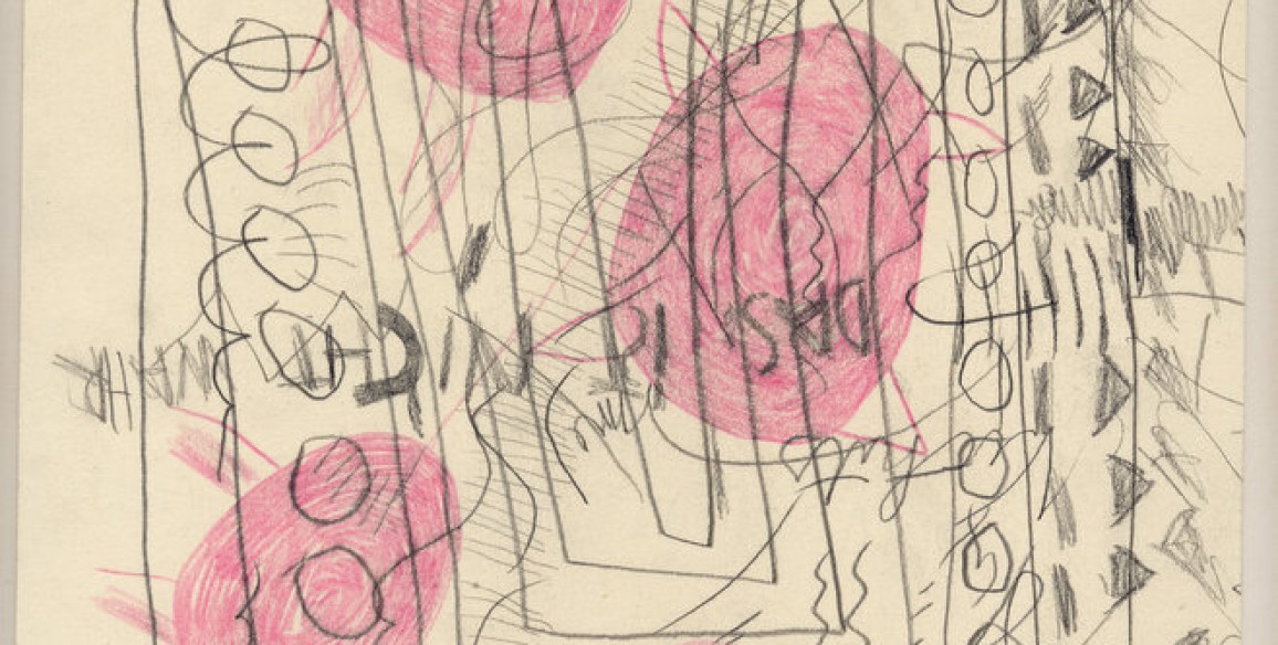 Ellen Keusen, #61 Of the series: Von dem Raum Zwischen den Dingen, 1/11/1992, Mixed Media on paper, Paper: 13 3/4 x 11 in.