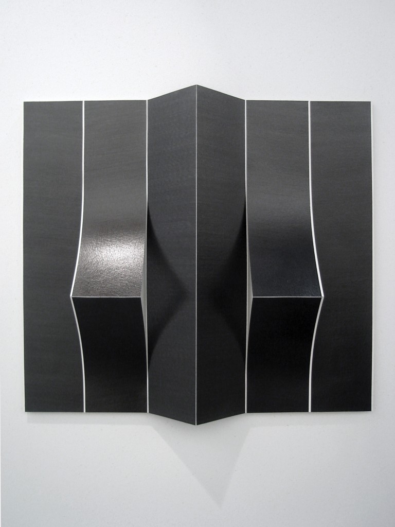 Diogo Pimentao, Masque (Miroir), 2008-2010, paper, graphite, Overall: 23 5/8 x 23 5/8 x 2 3/4 in.