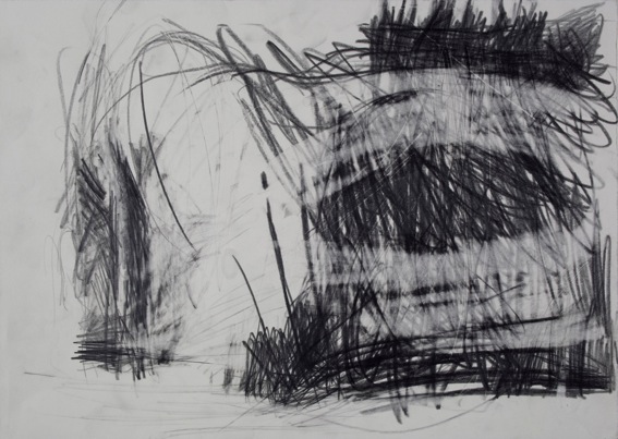 Nadja Poppe, Landschaft Mecklenburg Vorpommern, 2010, Graphite on paper, Paper: 12 x 16 15/16 in.