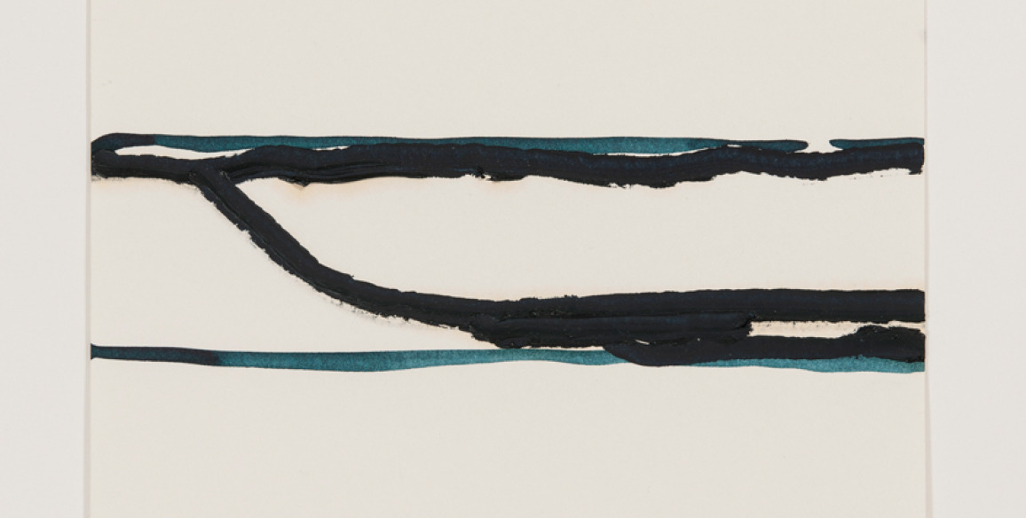 Thomas Muller, Untitled, 2012, graphite, acrylic paint, ink on paper, 11 11/16 x 8 1/4 in.