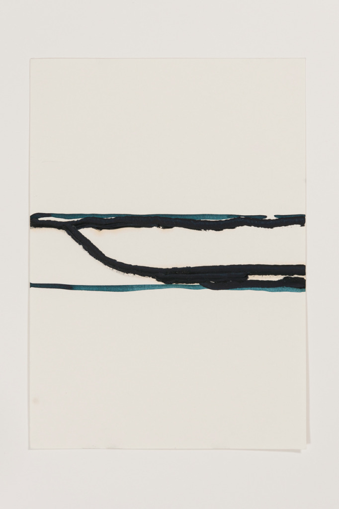 Thomas Muller, Untitled, 2012, graphite, acrylic paint, ink on paper, 11 11/16 x 8 1/4 in.